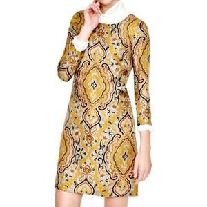 J.Crew Collection Vintage Silk Jules Italian Paisley Shift Dress, Size 0